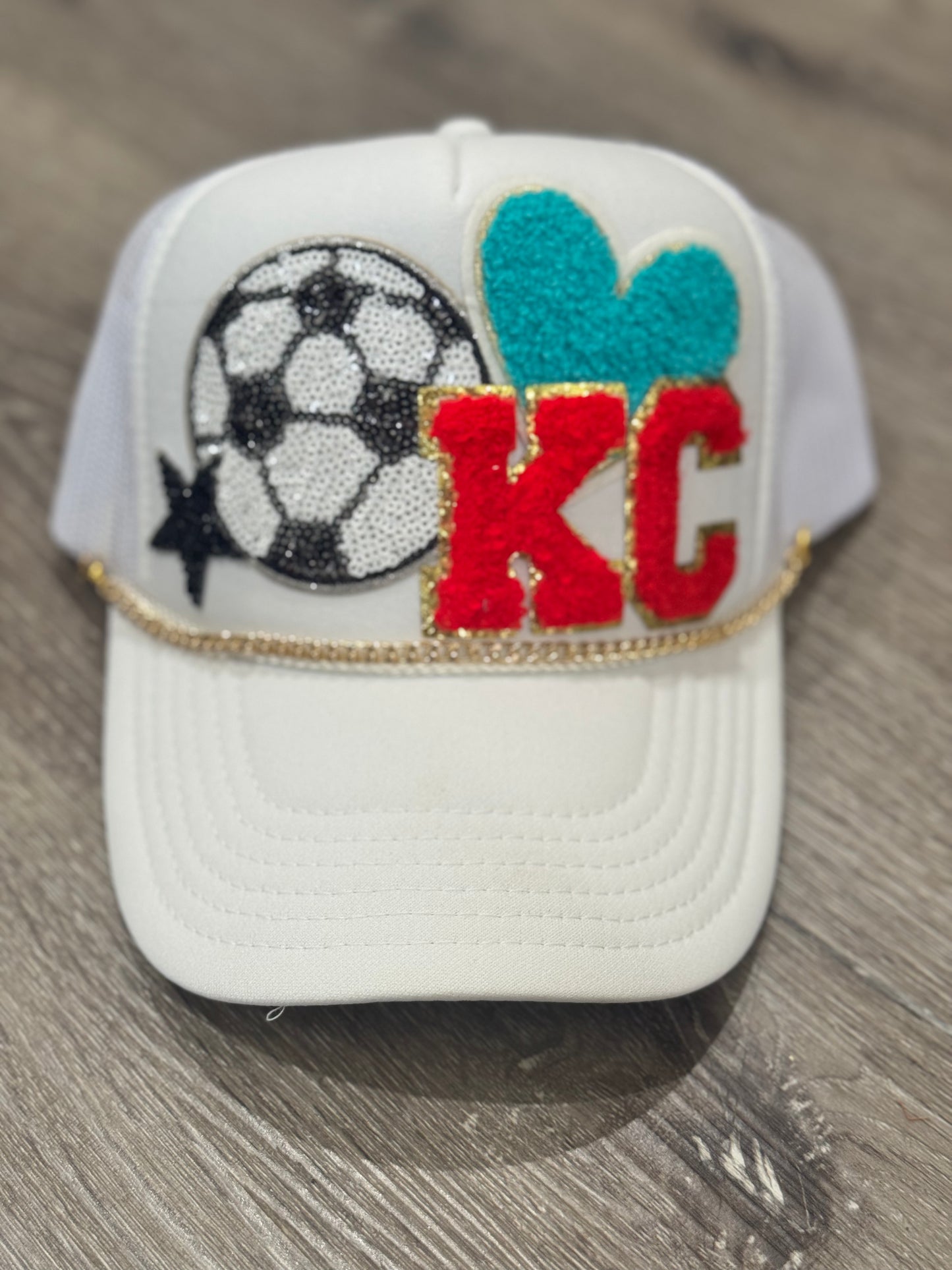 Sporting KC Soccer White Trucker Hat
