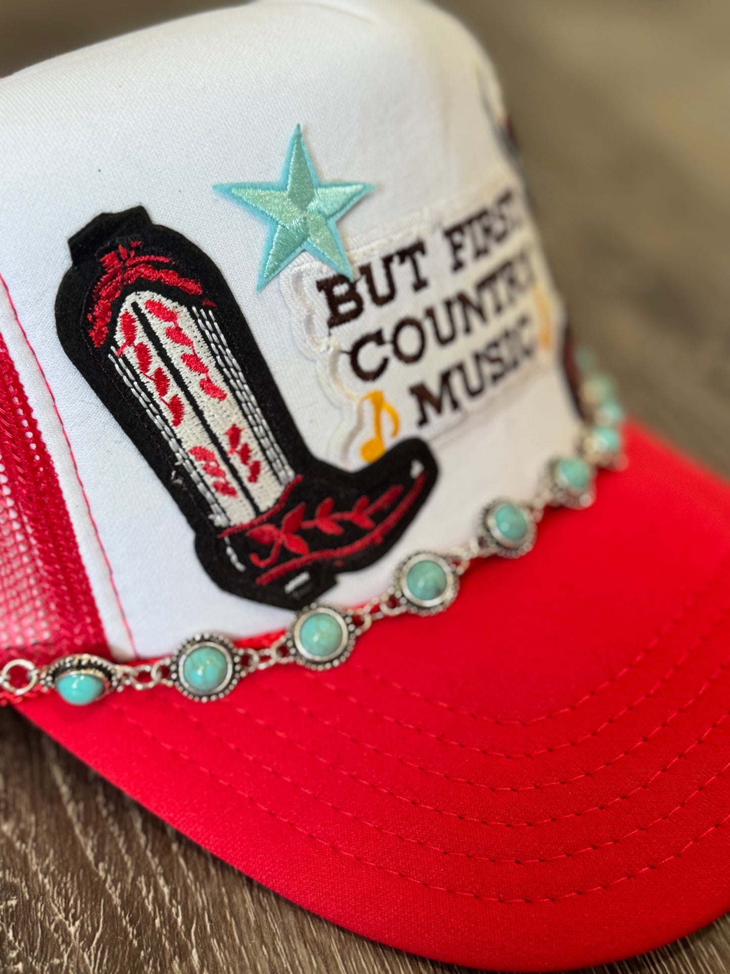 But First- Country Music Western Trucker Hat