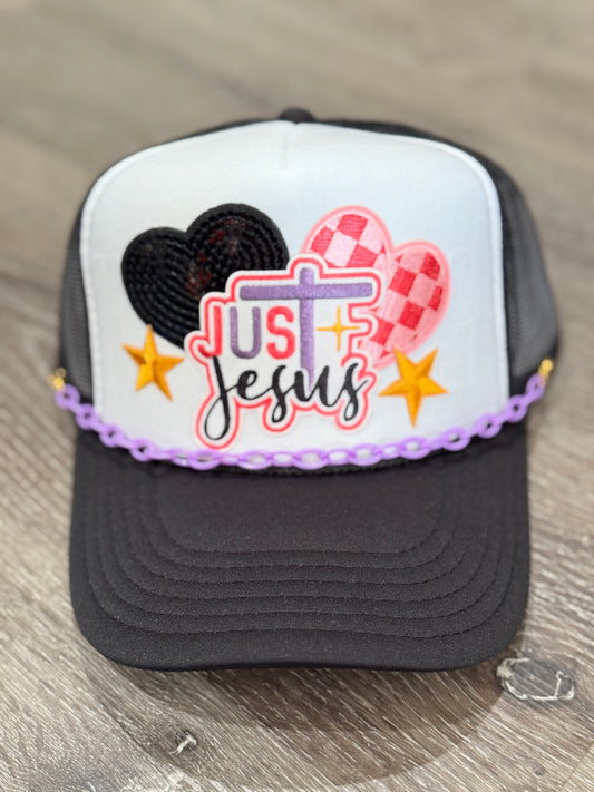 Just Jesus Bright Christian Trucker Hat