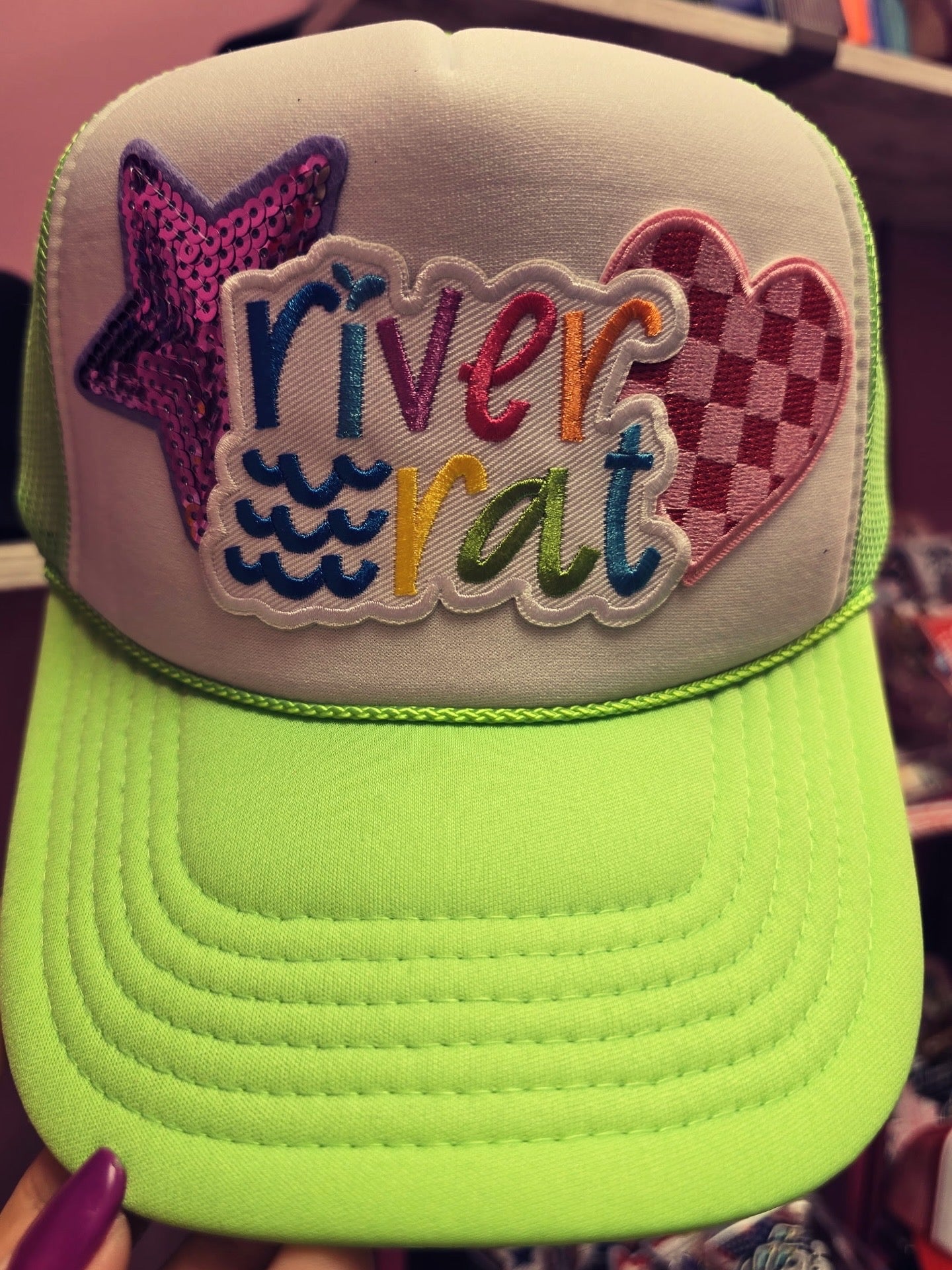 River Rat Neon Float Trip Trucker Hat