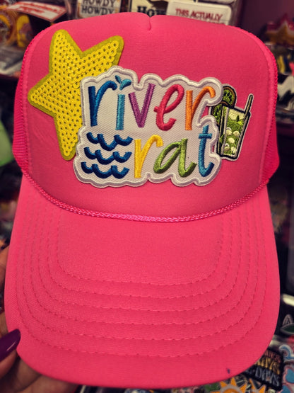 River Rat Neon Float Trip Trucker Hat