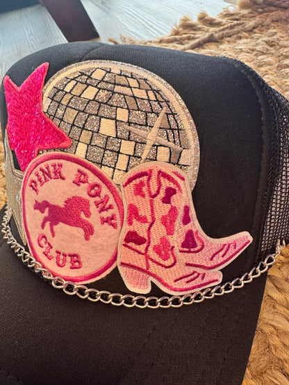 Pink Pony Club Cowgirl Trucker Hat