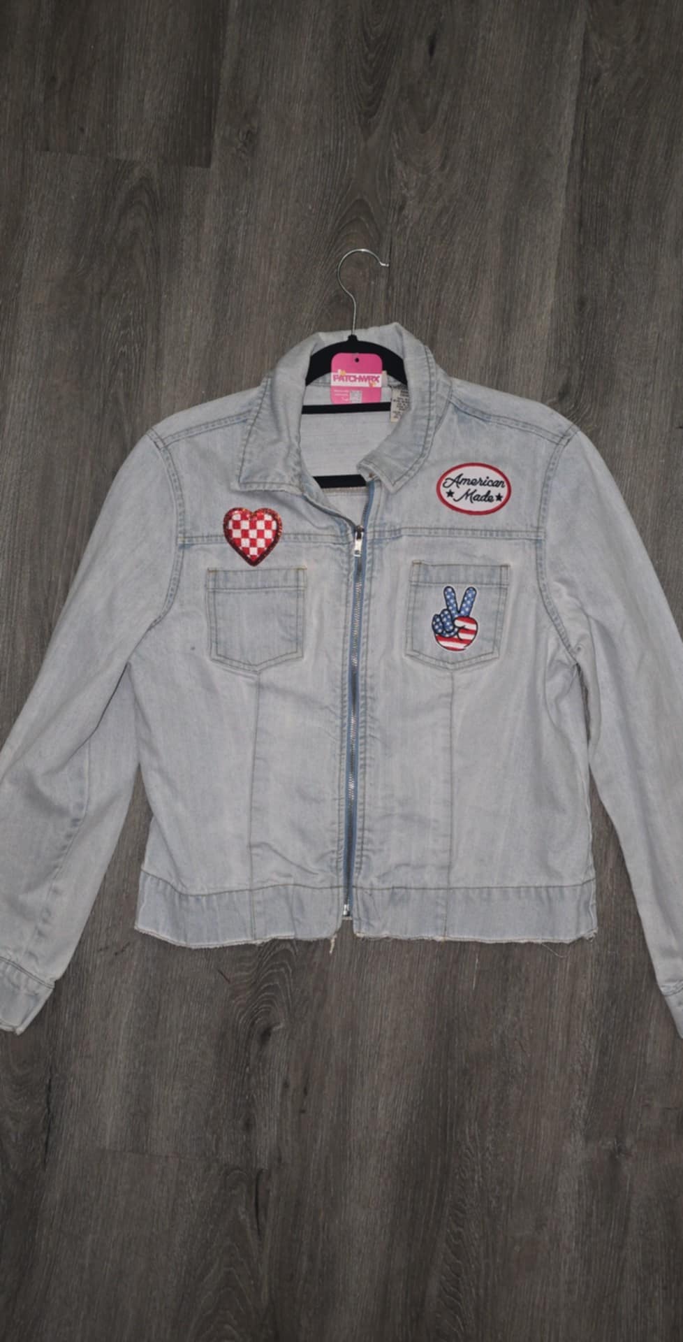 Busch Beer Light Wash Denim Patch Jean Jacket