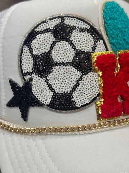 Sporting KC Soccer White Trucker Hat