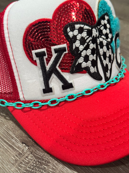 Sporting KC Soccer Bow Trucker Hat