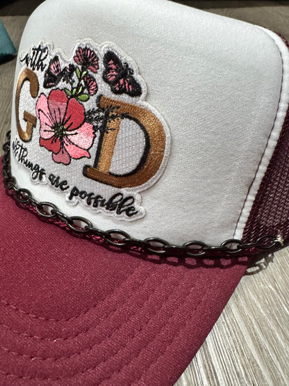 With God All Things Are Possible Trucker Hat