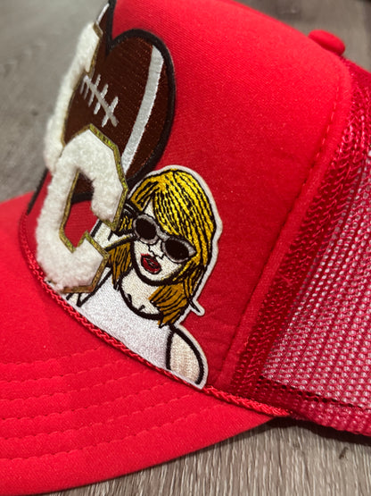 Swiftie-inspired KC Chiefs Football Trucker Hat