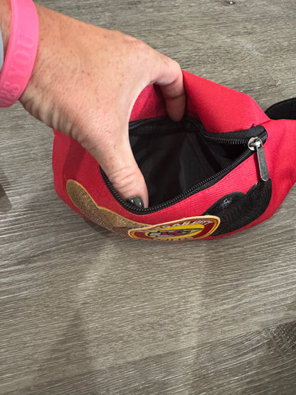 Kansas City Chiefs Hearts Canvas Fanny Pack Bag