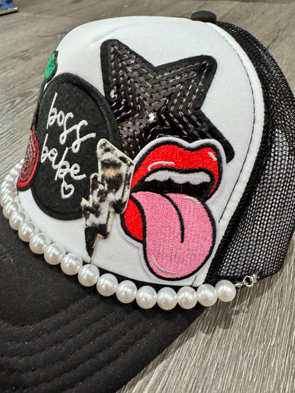 Boss Babe & Cherries Trucker Hat