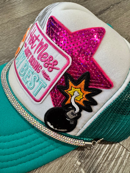 Hot Mess Just Doing My Best Trucker Hat