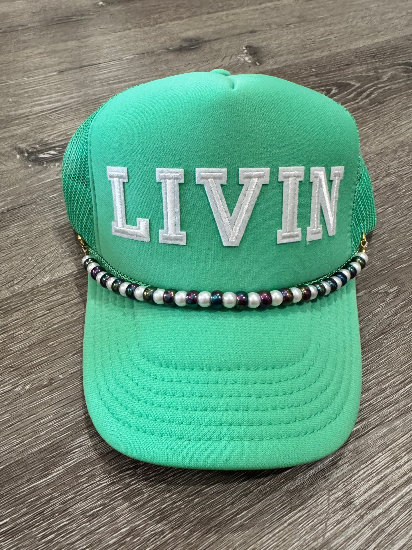 Livin on Cactus Green Trucker Hat