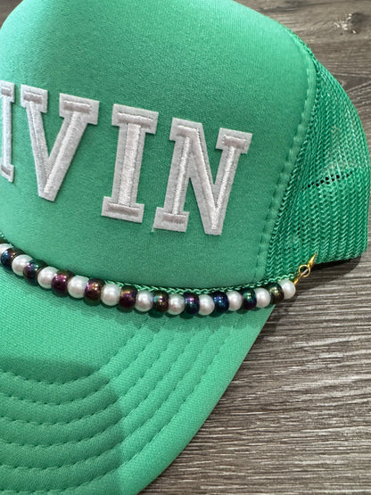 Livin on Cactus Green Trucker Hat