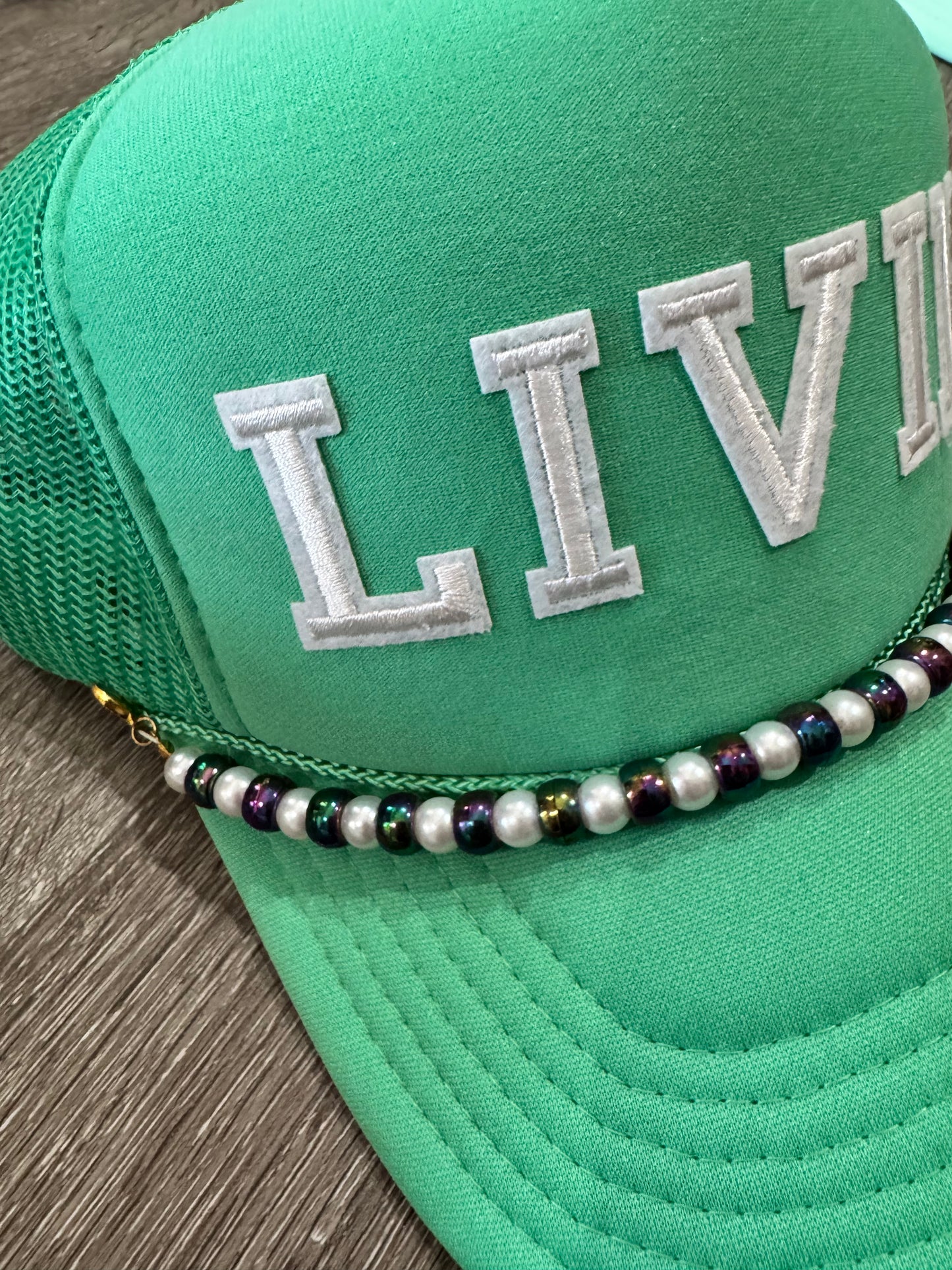 Livin on Cactus Green Trucker Hat