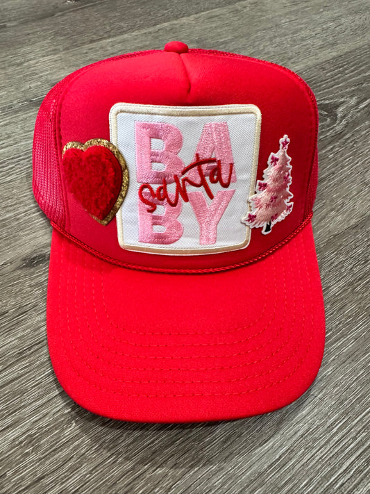Santa Baby Christmas Trucker Hat