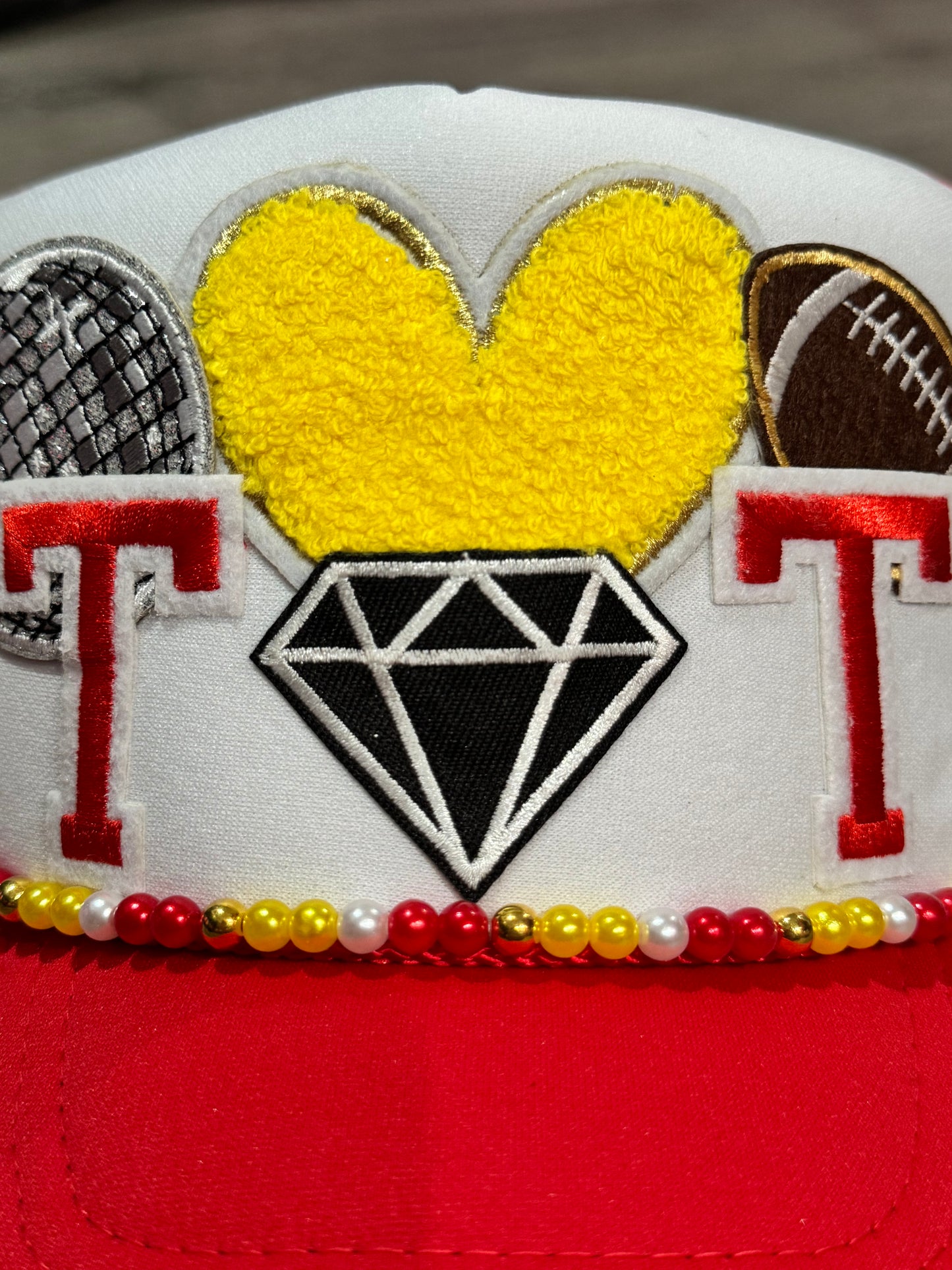 Travis & Taylor Chiefs Football Time Trucker Hat