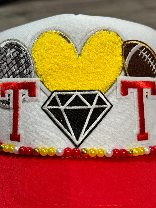 Travis & Taylor Chiefs Football Time Trucker Hat