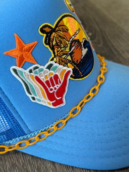 Beach Sunset Hang Loose Trucker Hat