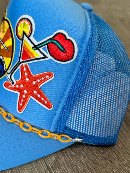 Beach Sunset Hang Loose Trucker Hat