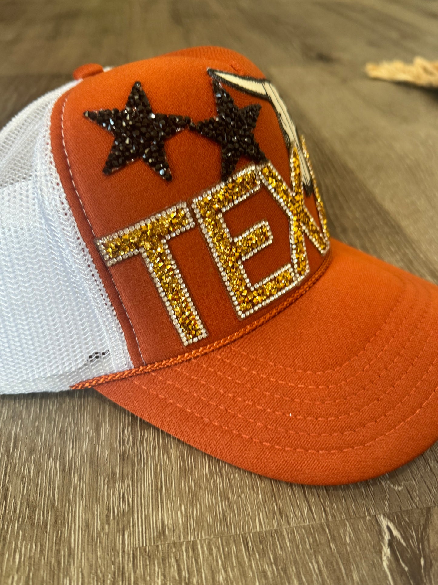 Texas Longhorns Rhinestone Letters Trucker Hat