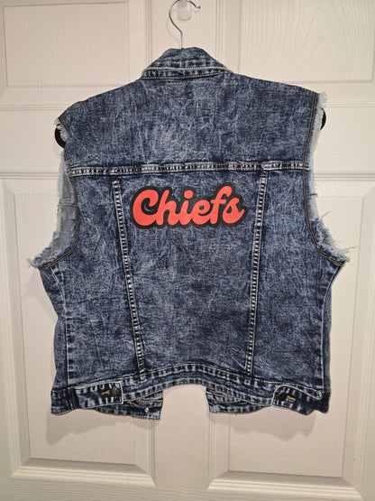 Acid Wash Chiefs Vest