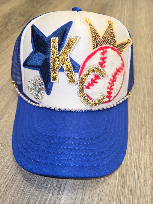 KC Royals Blue October Star Baseball Trucker Hat