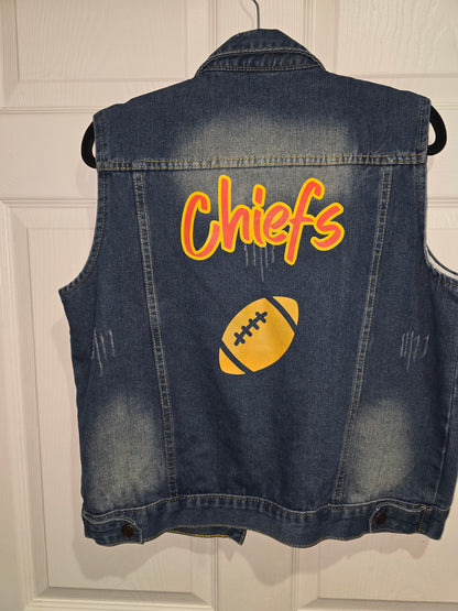 Chiefs Denim Vest