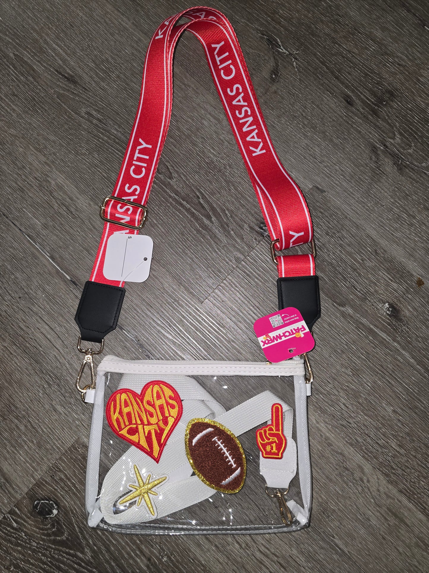 White Clear Stadium Bag