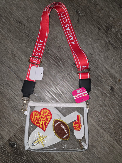 White Clear Stadium Bag
