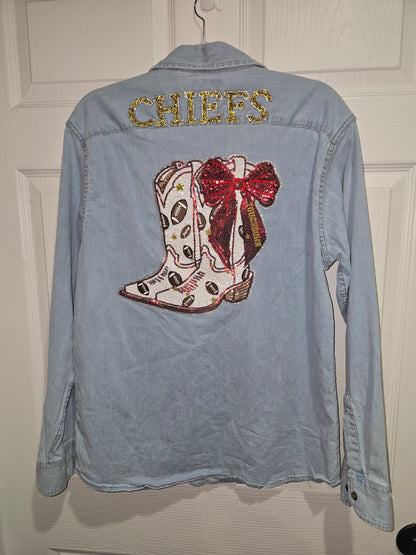 Chiefs Wrangler Denim Shacket