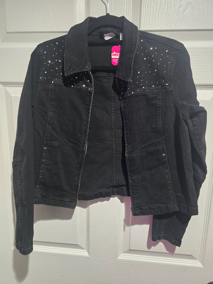 Black Rhinestone Chiefs Jacket