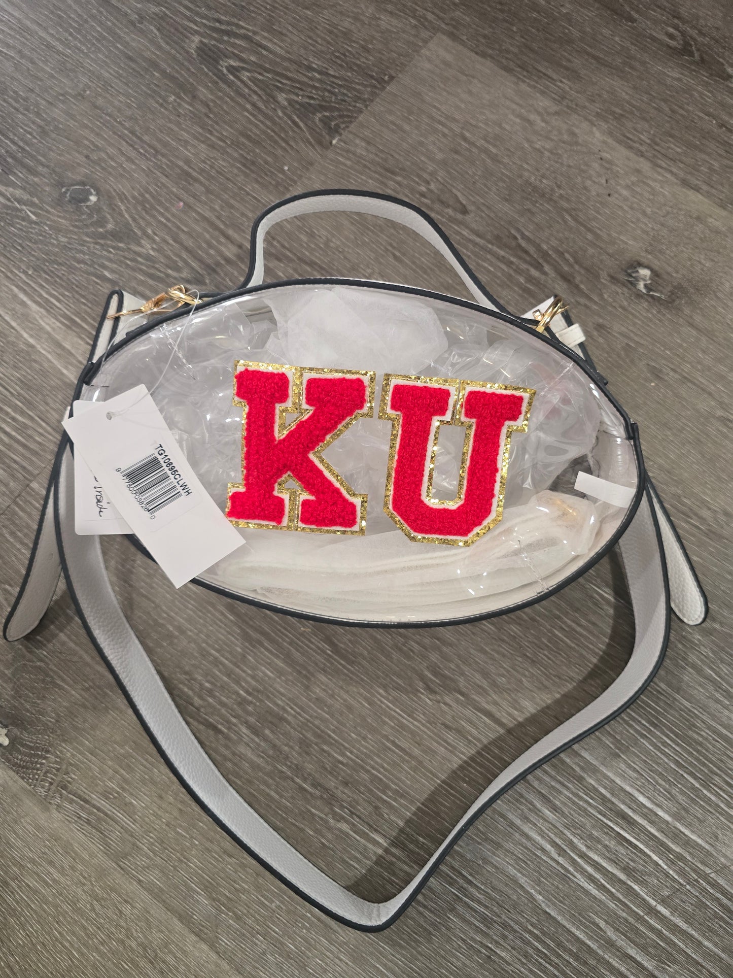 Clear KU Football bag