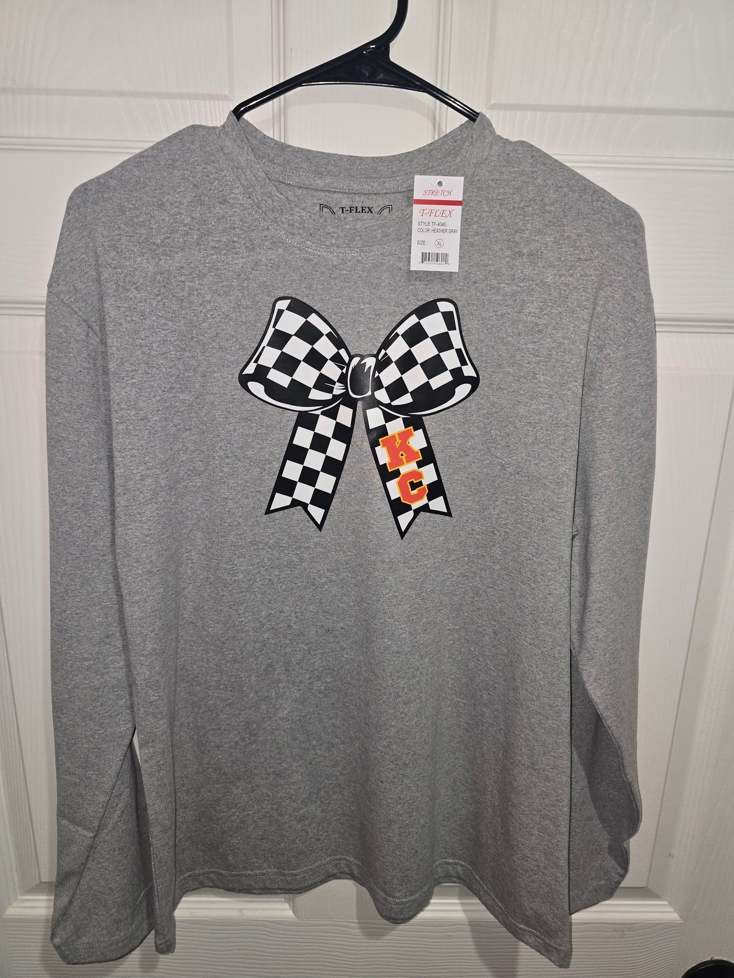 KC Checkered Bow Tshirts