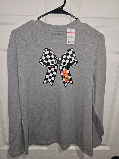 KC Checkered Bow Tshirts