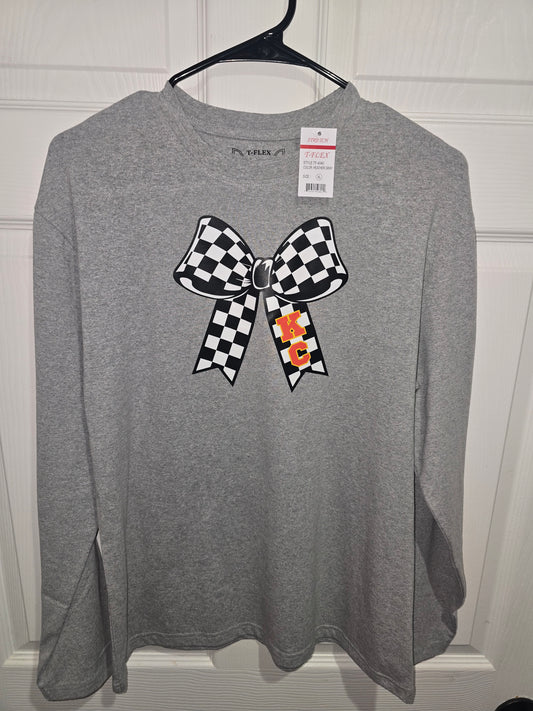 KC Checkered Bow Tshirts